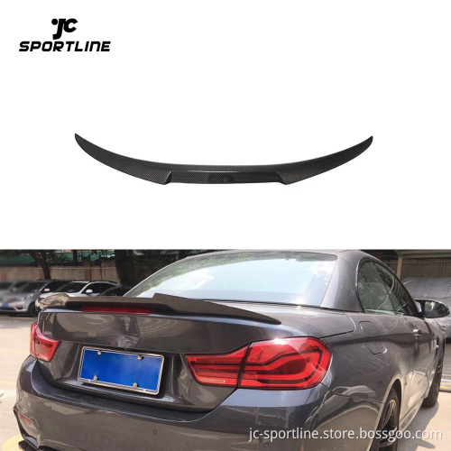 Carbon Fiber Rear Trunk Spoiler for BMW 4 Series Convertible 2014-2019